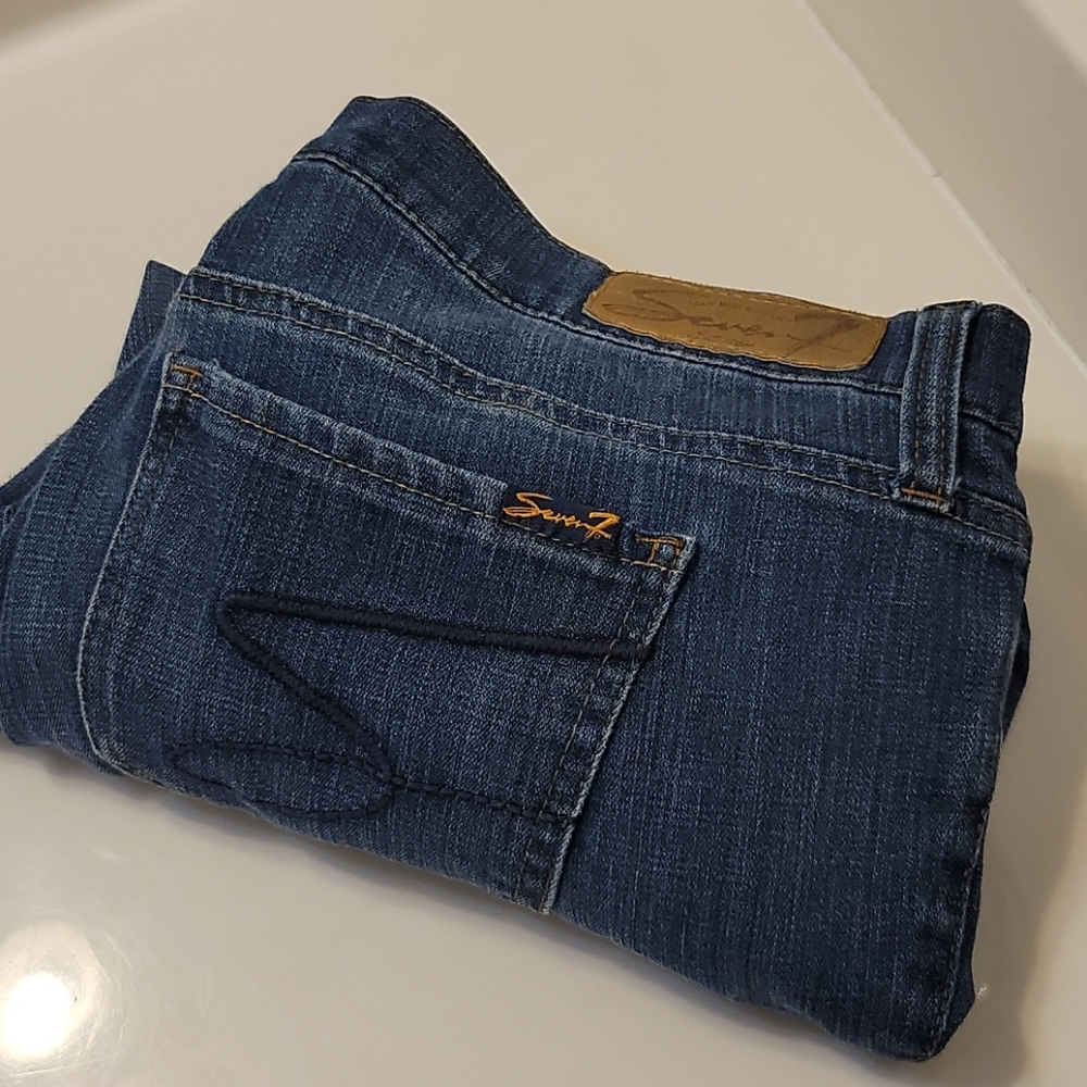 Seven 7 skinny easy fit size 8 Capri length Jean